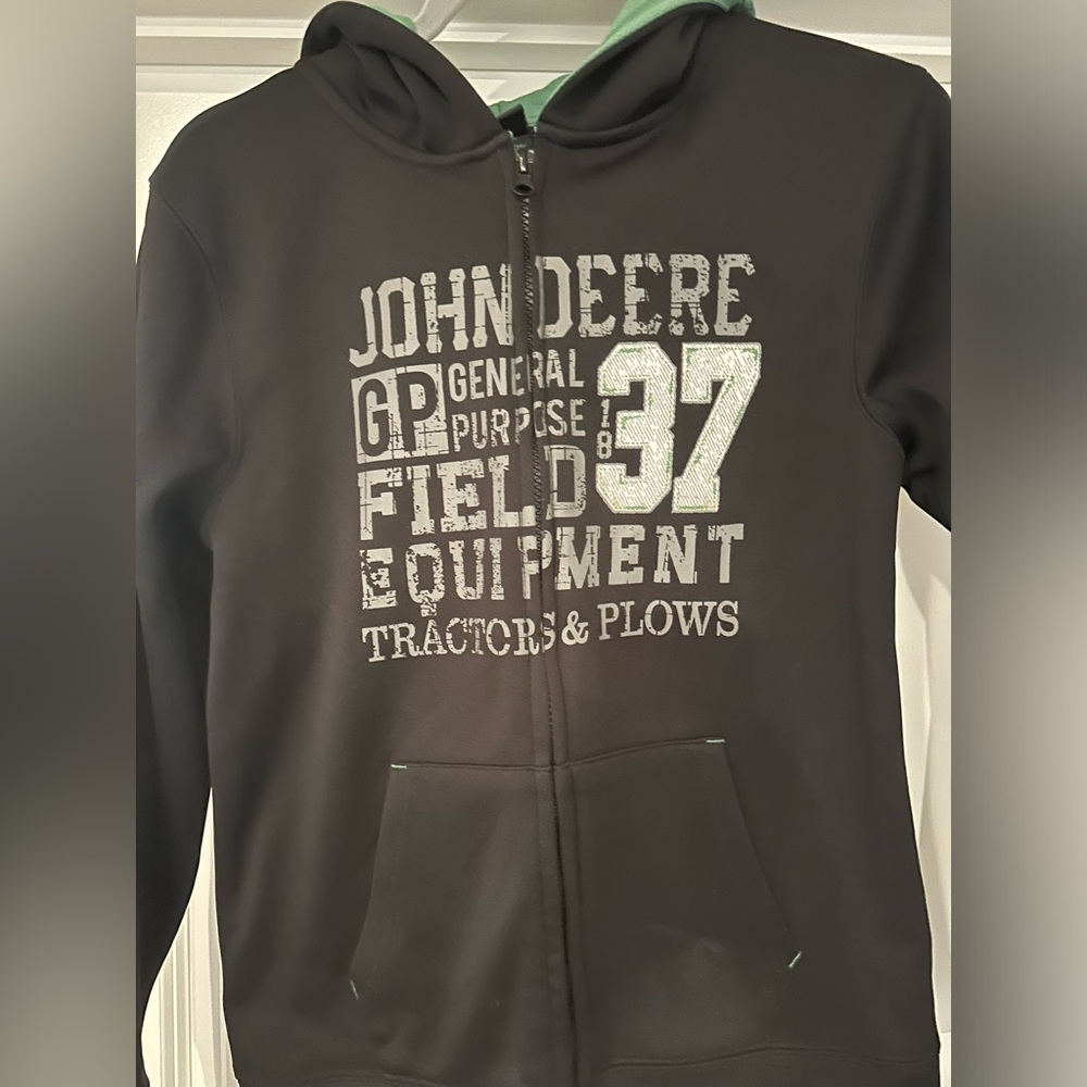 John Deere boys zip up sweatshirt